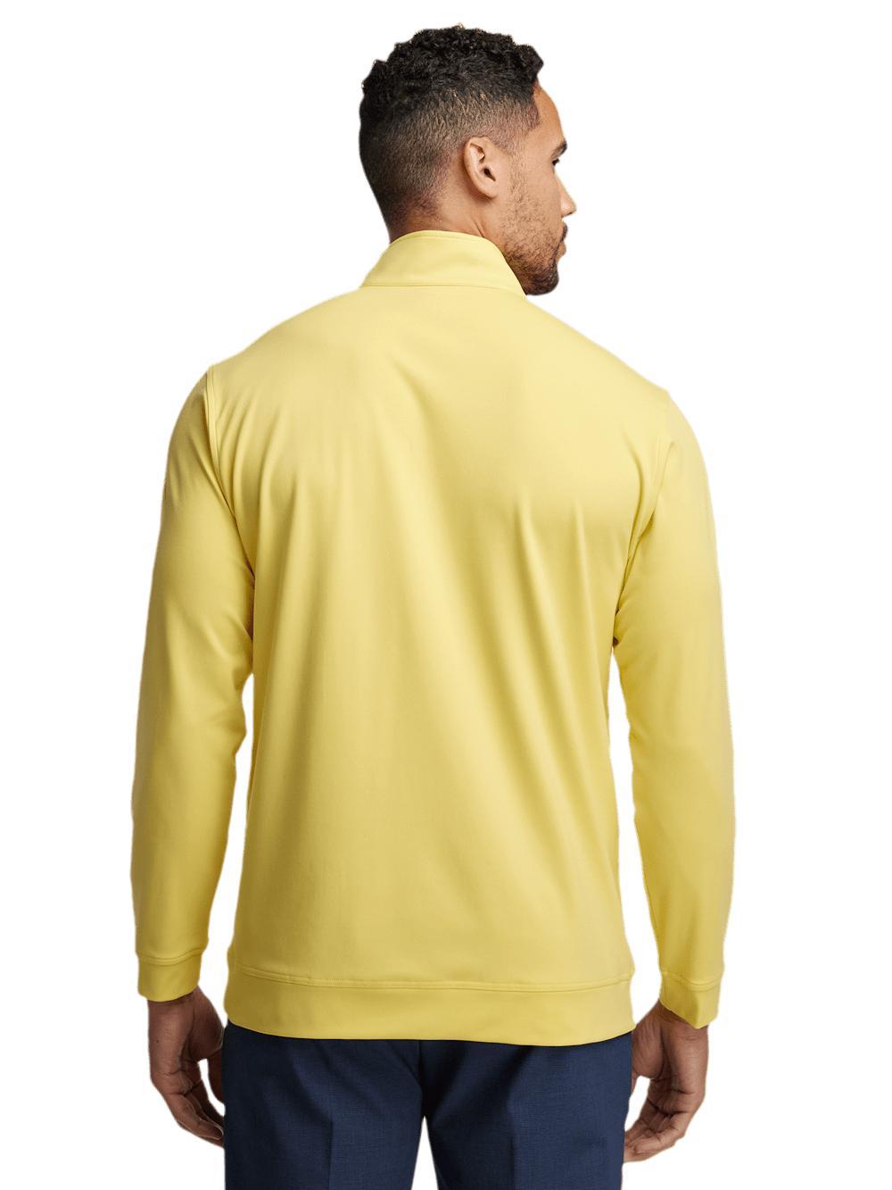 Performance Blend Quarter Zip Mock Neck - Yellow Product Image