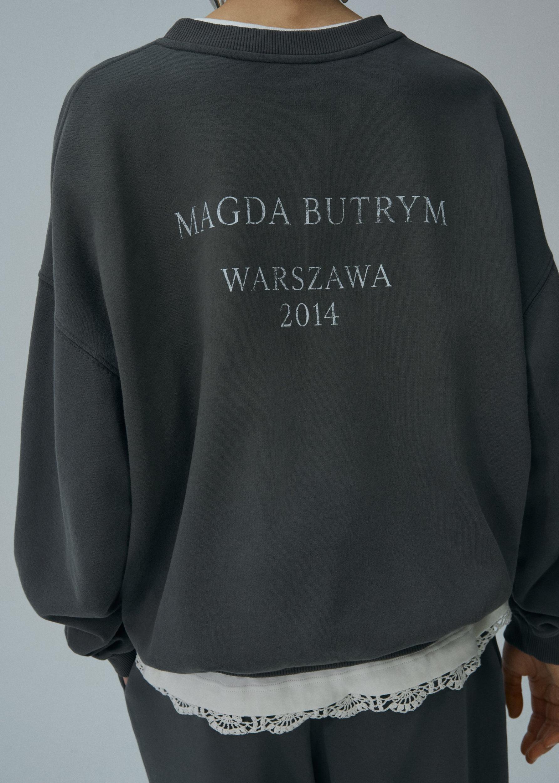 Warszawa 2014 sweatshirt in grey Product Image