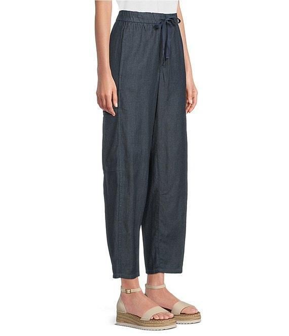 Eileen Fisher Organic Cotton Twill Utility Pocket Pull-On Pants Product Image