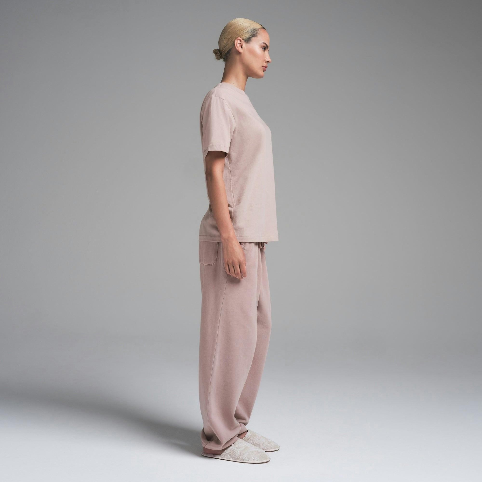 RELAXED TEES OVERSIZED LONG T-SHIRT | FAWN Product Image