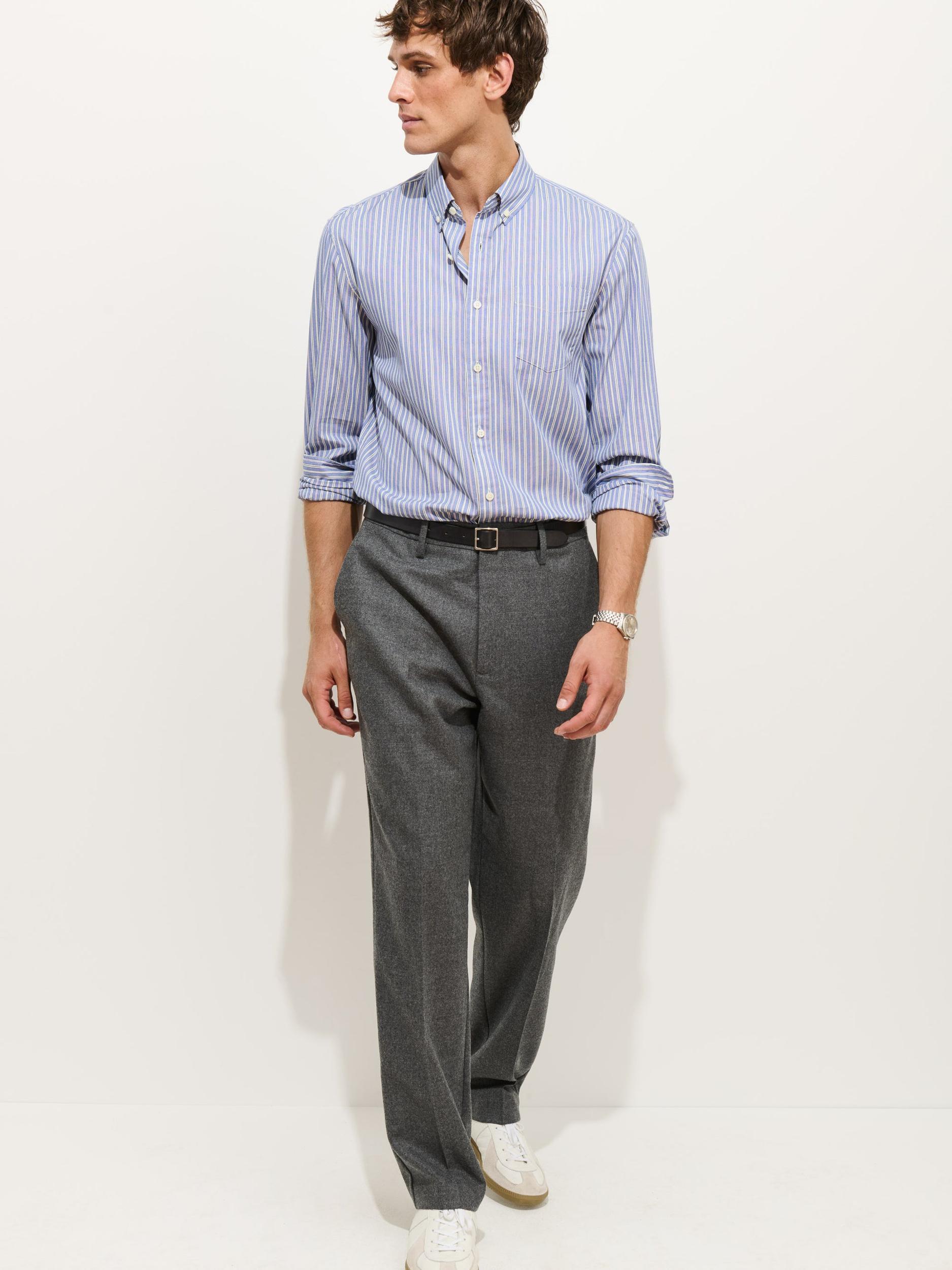 Mill Striped Shirt In Cotton Poplin Product Image