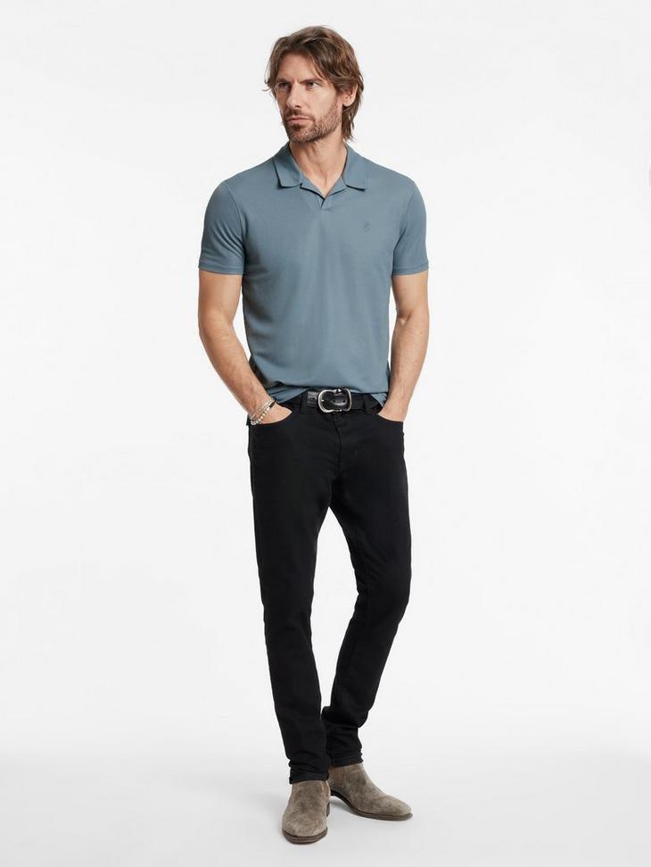 John Varvatos Short Sleeve Pique Polo Product Image