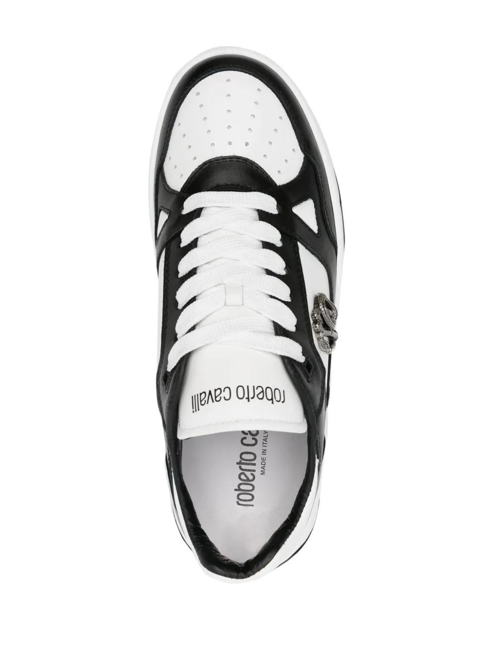 RC-plaque leather sneakers Product Image