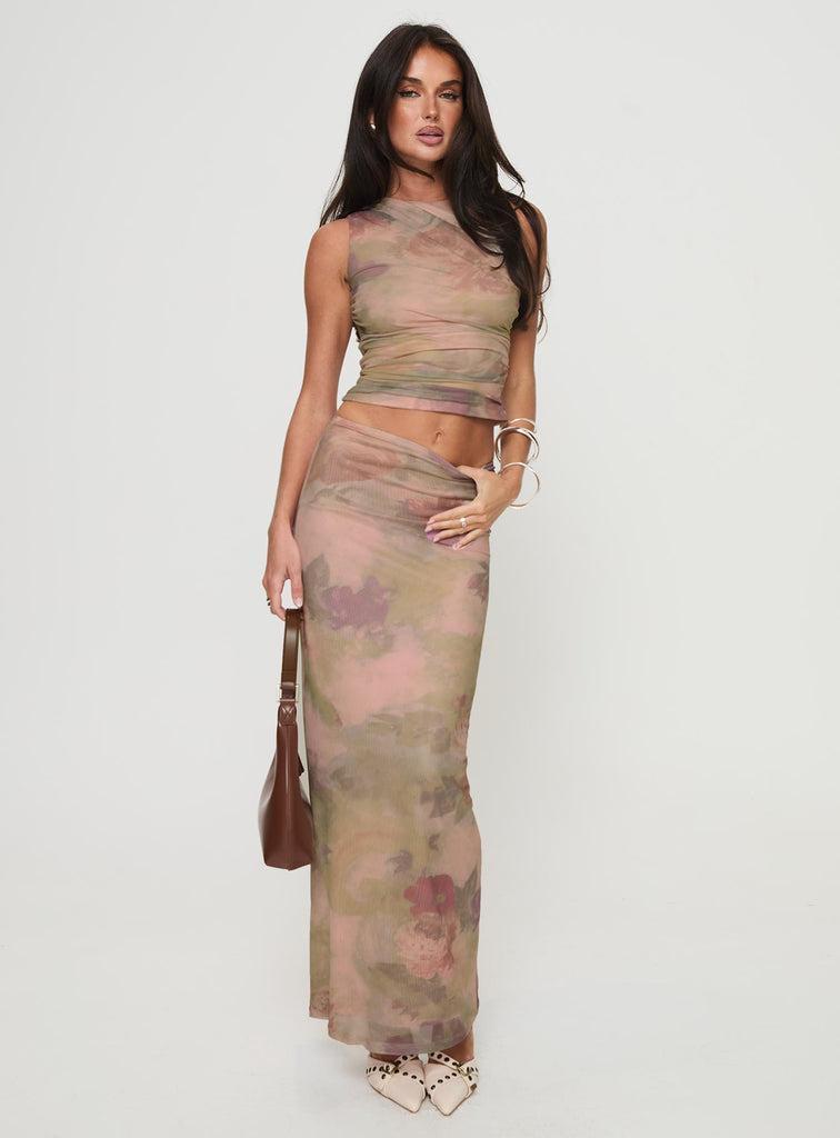 Cascadia Maxi Skirt Purple Multi Product Image