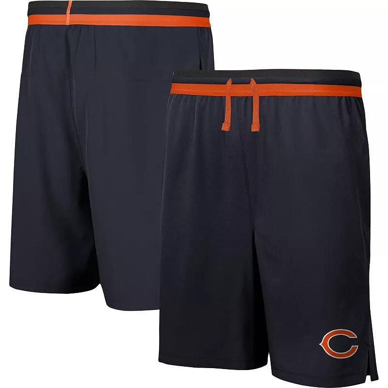 Men's Royal Los Angeles Rams Cool Down Tri-Color Elastic Training Shorts, Size: Large, Blue Product Image