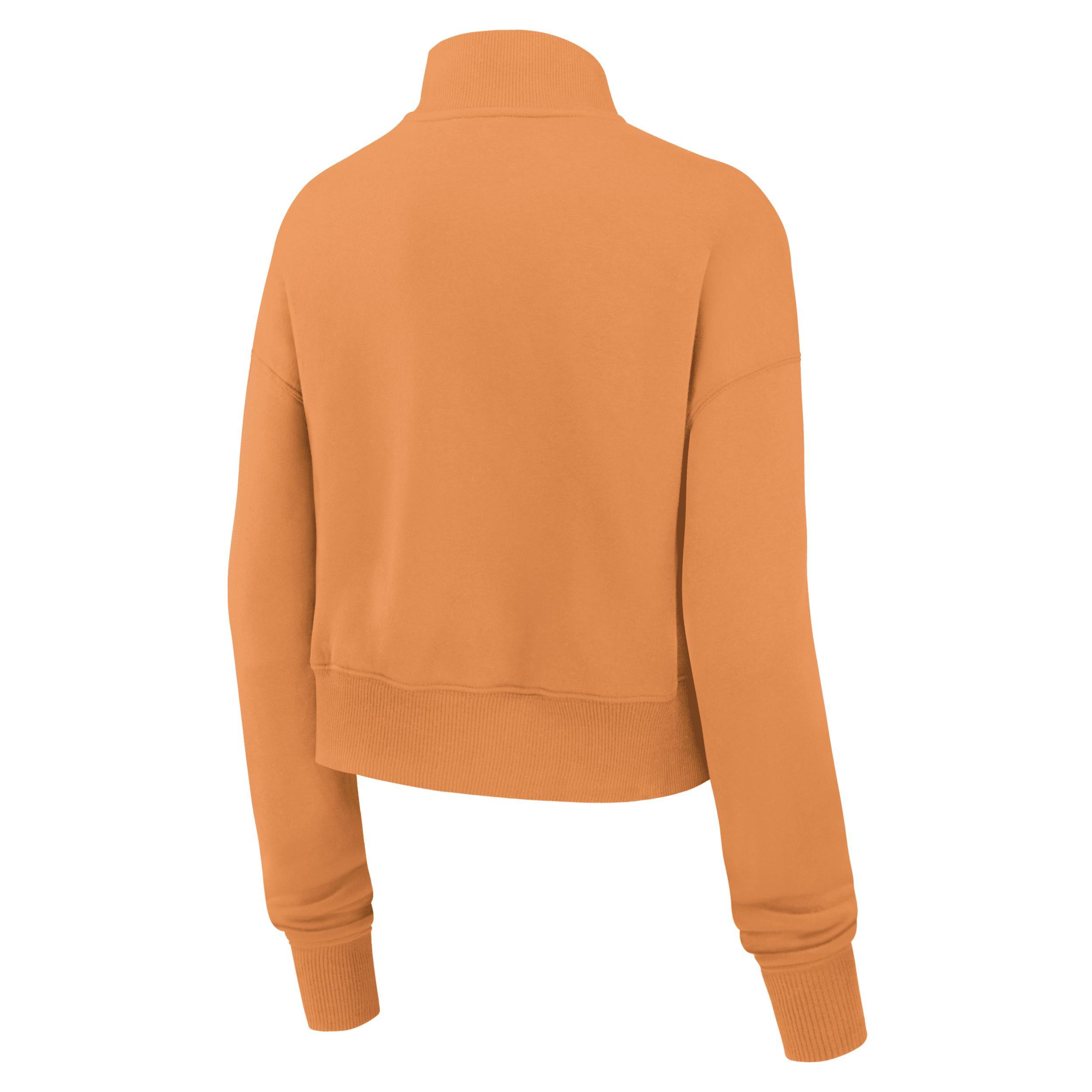 Tampa Bay Buccaneers Rewind Phoenix Nike Womens NFL Cropped 1/4-Zip Crew | 01N983T9YV-S54 Product Image