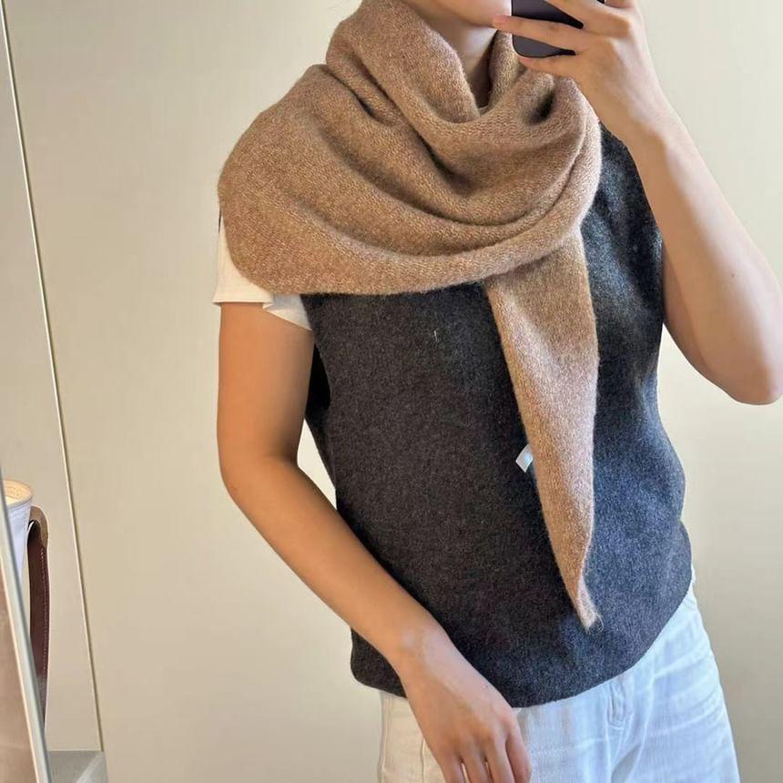 Plain Knit Shawl Product Image