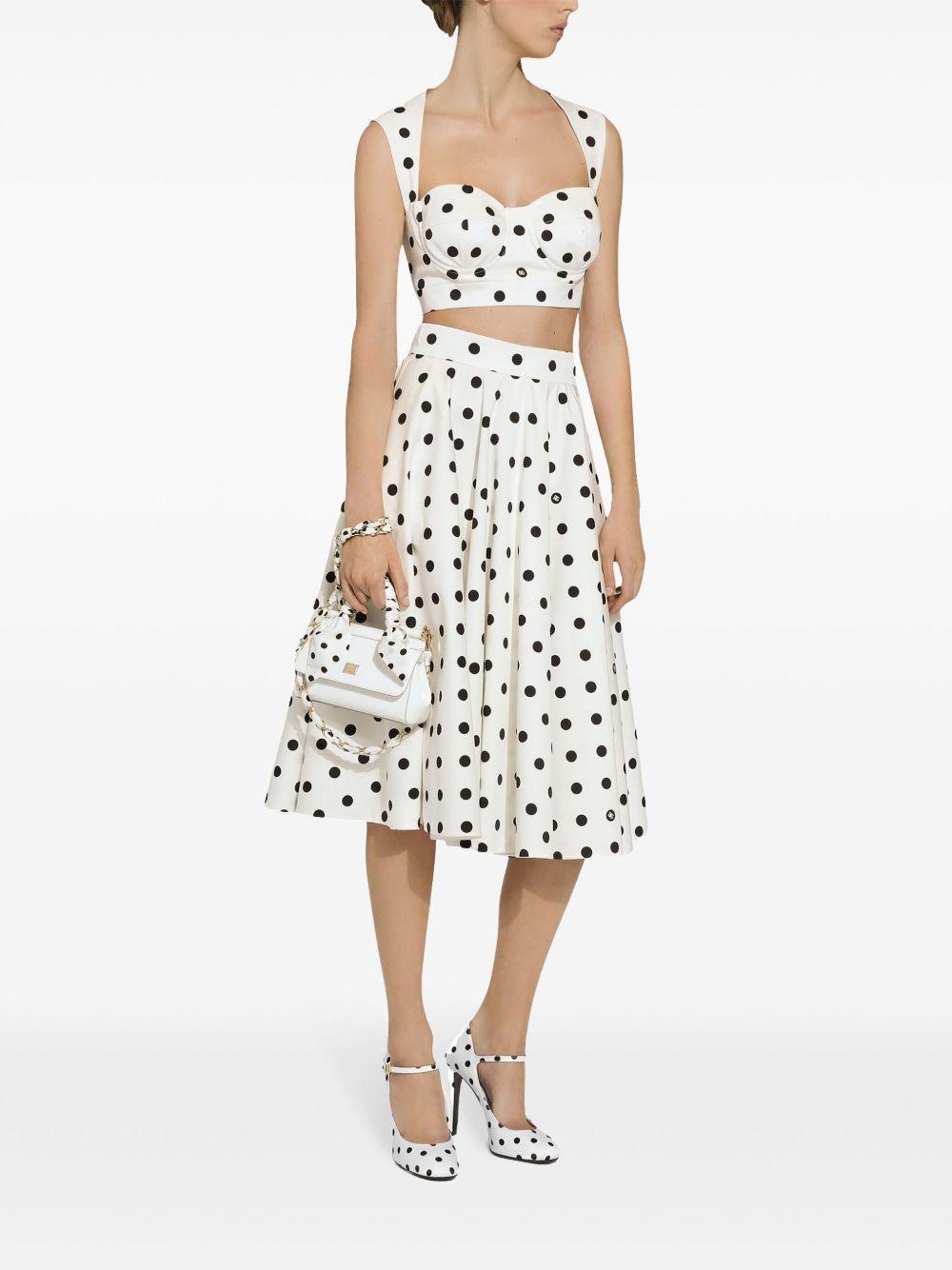 polka-dot corset top Product Image