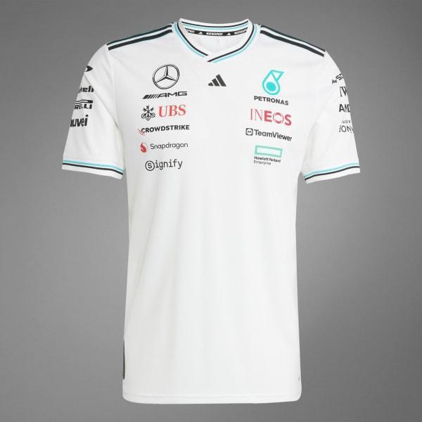 adidas MERCEDES - AMG PETRONAS FORMULA ONE TEAM DRIVER JERSEY AUTHENTIC White L Mens Product Image