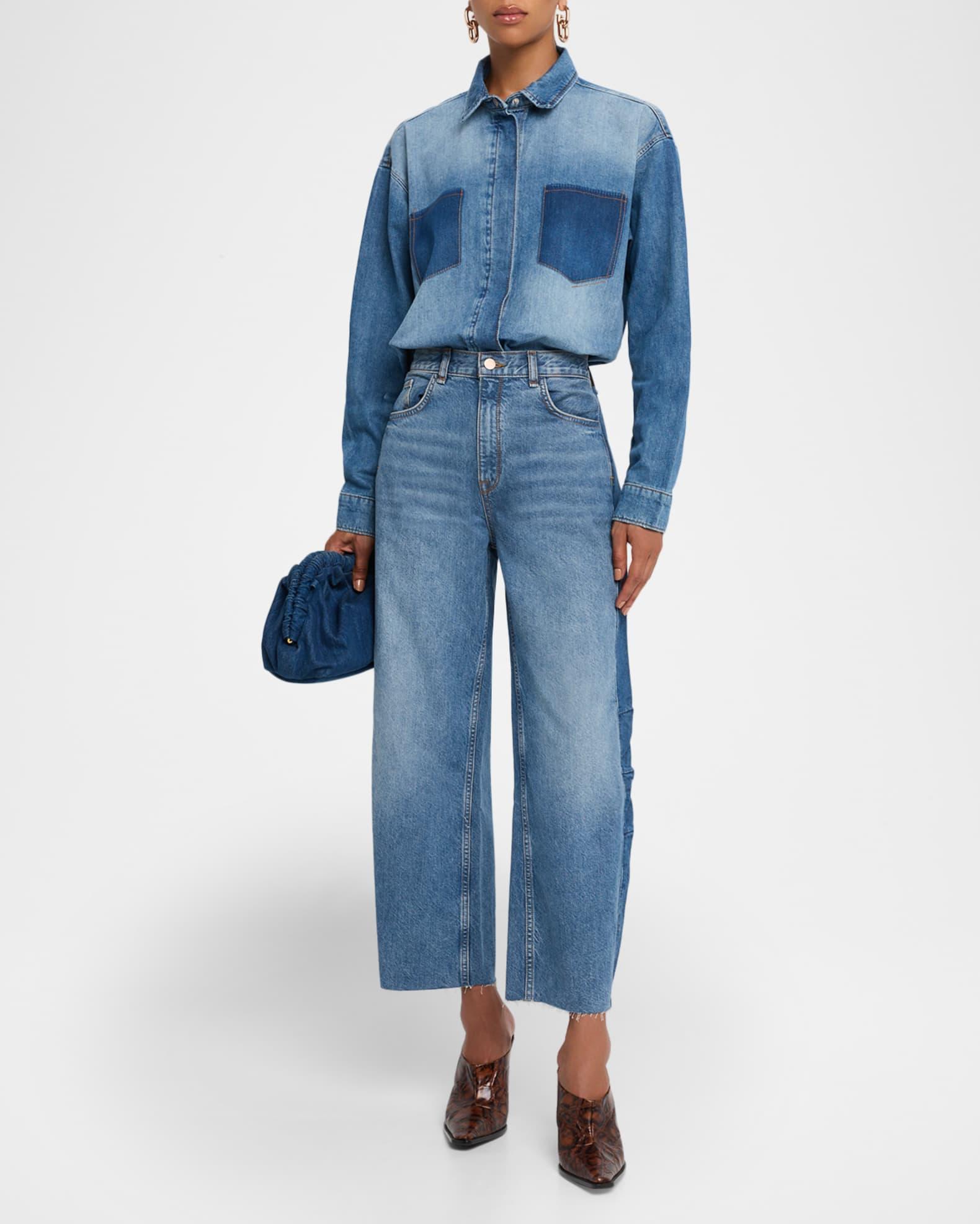 Charlotte Oversized Denim Shirt Product Image