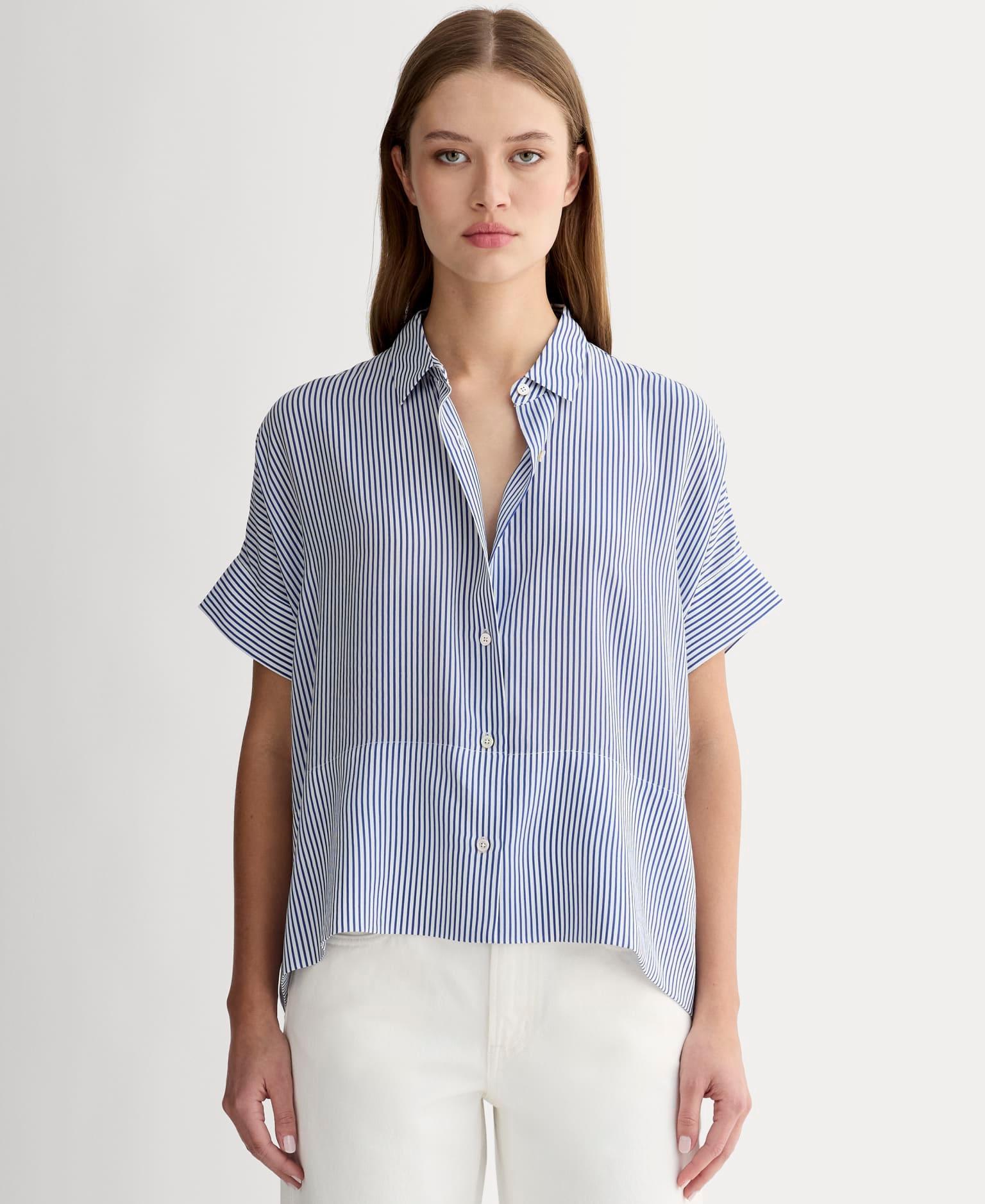 Womens Boxy Shirt in Washable Silk by Everlane Product Image