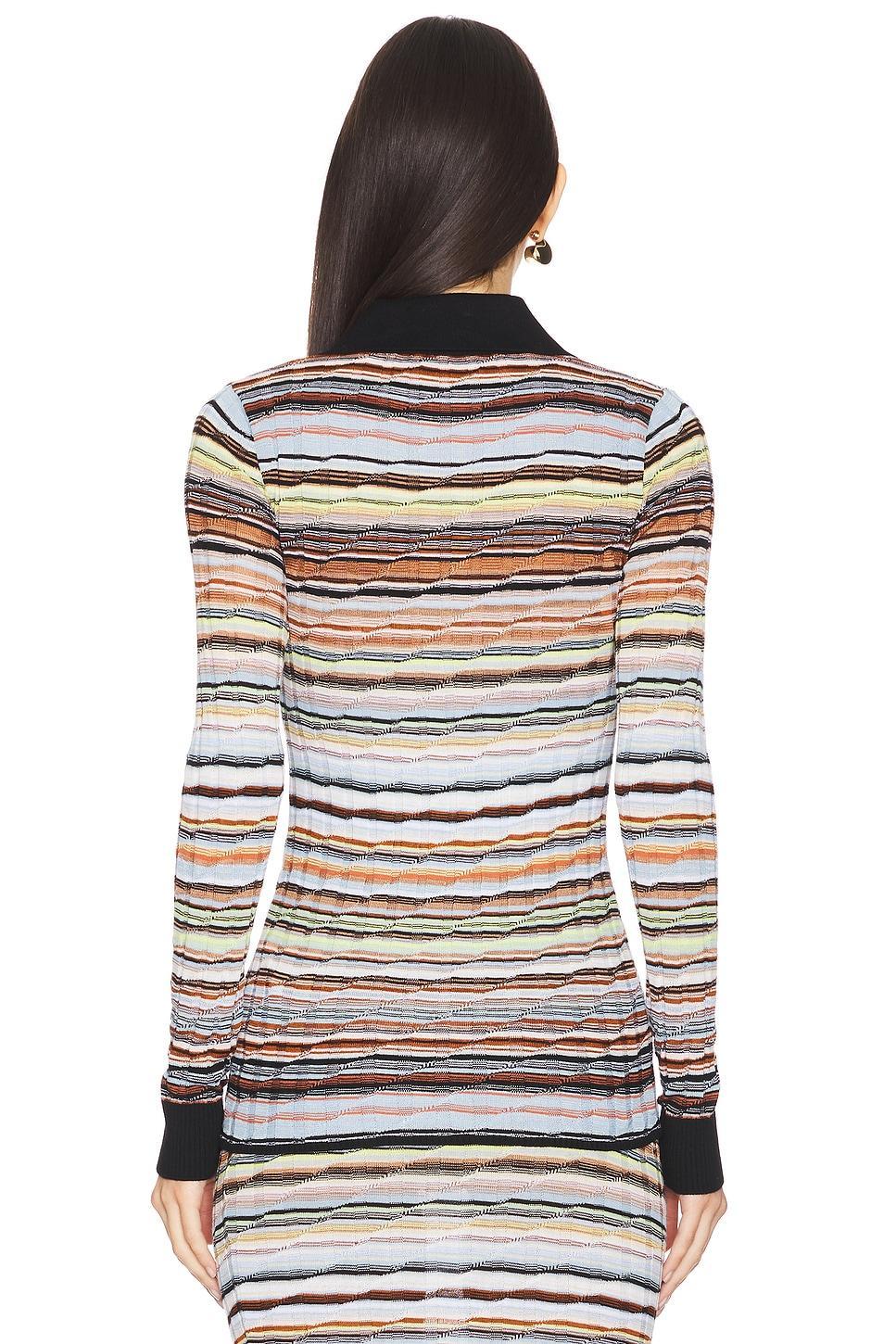 Long Sleeve Shirt in Multicolor With Blue Tones Missoni Product Image