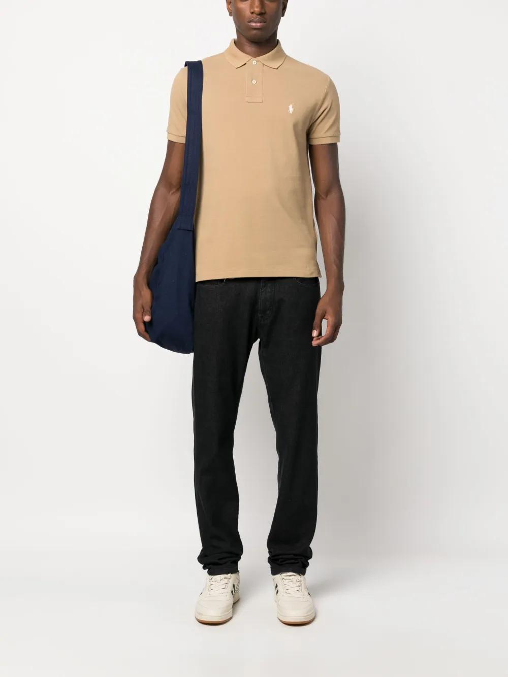 logo-embroidered short-sleeve polo  Product Image