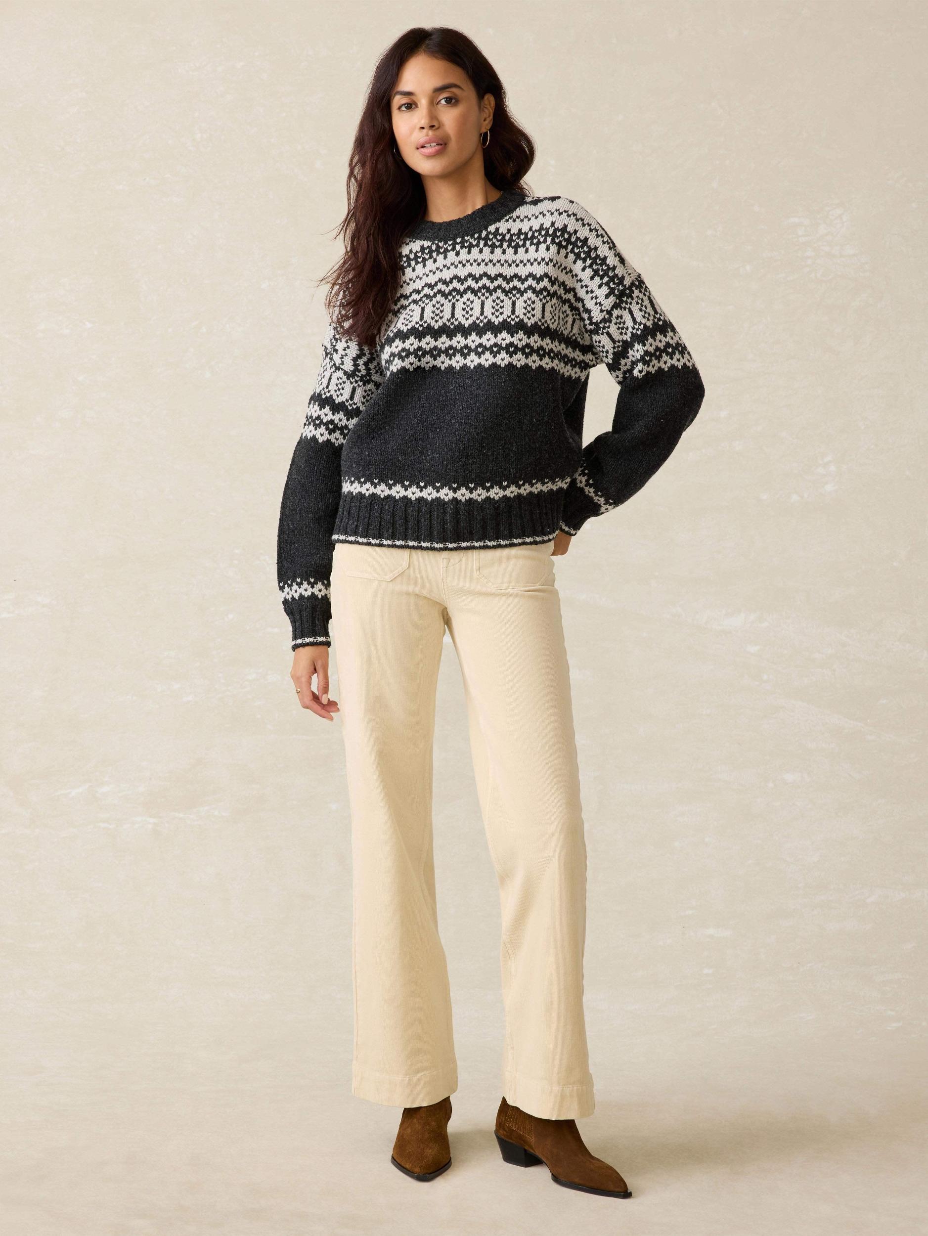Willow Creek Sweater - Grey Valley Fairisle Female Product Image