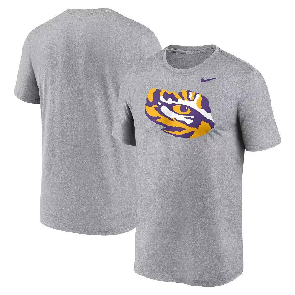 Men's Nike Heather Gray LSU Tigers Primetime Legend Alternate Logo T-Shirt, Size: Large, Grey Product Image