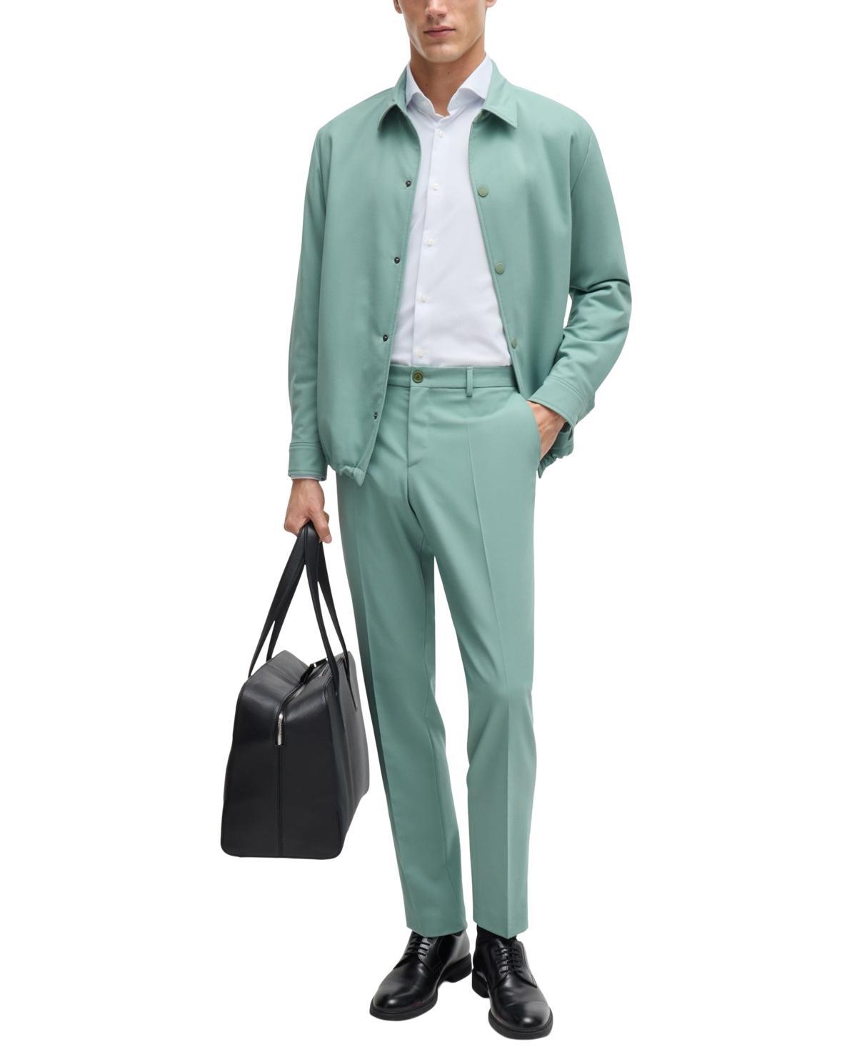 Boss by Hugo Boss Mens Structured Performance Slim-Fit Dress Shirt Product Image