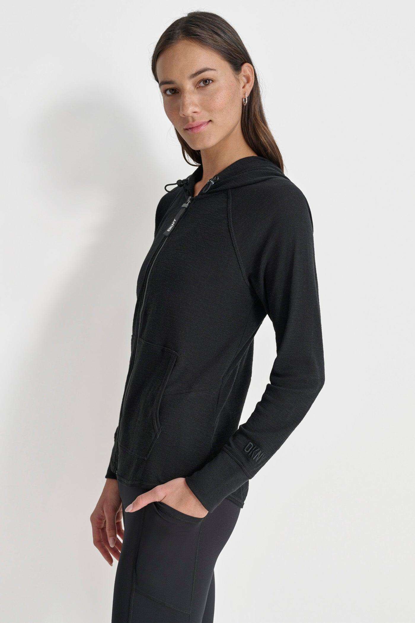 SLUB WAFFLE KNIT HOODIE Product Image