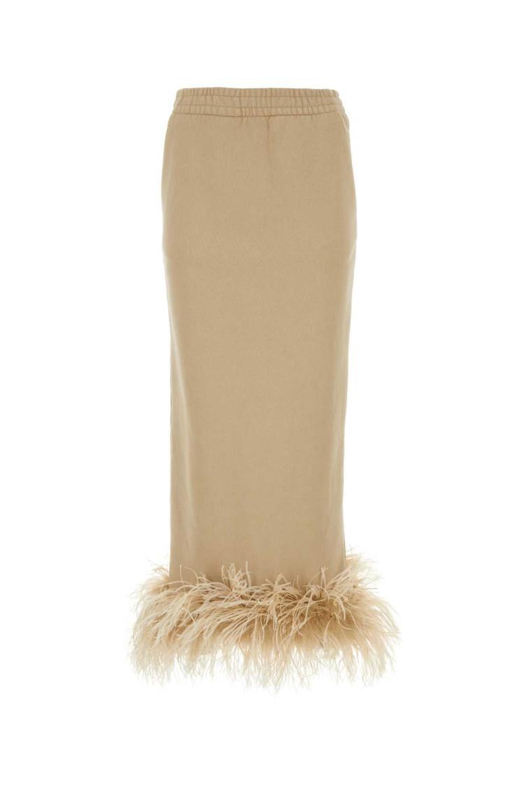 Beige Cotton Skirt Product Image