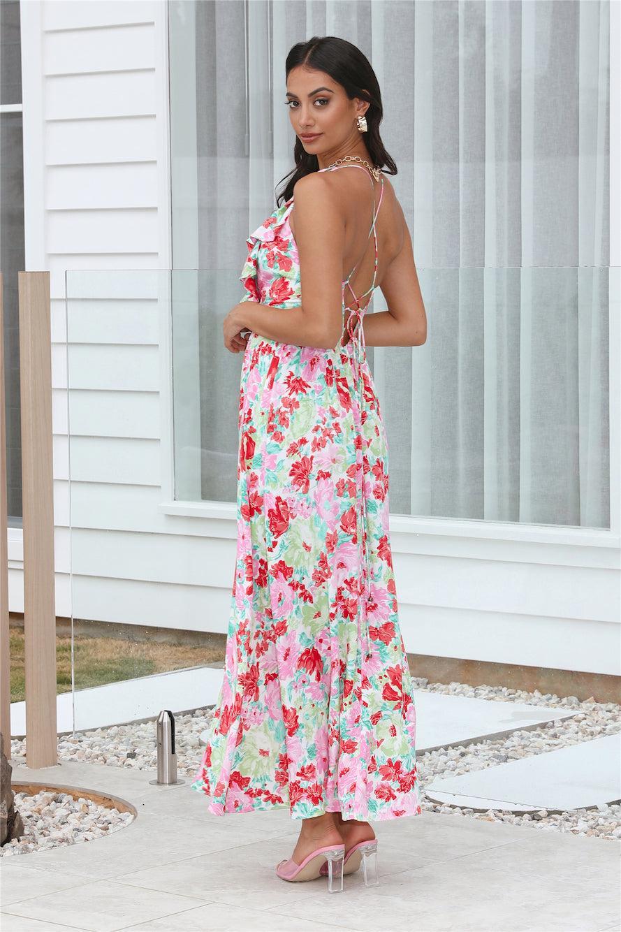 All Season Long Maxi Dress Red Product Image