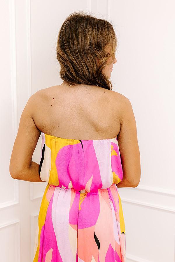 Shades Of Paradise Crop Top in Pink Product Image