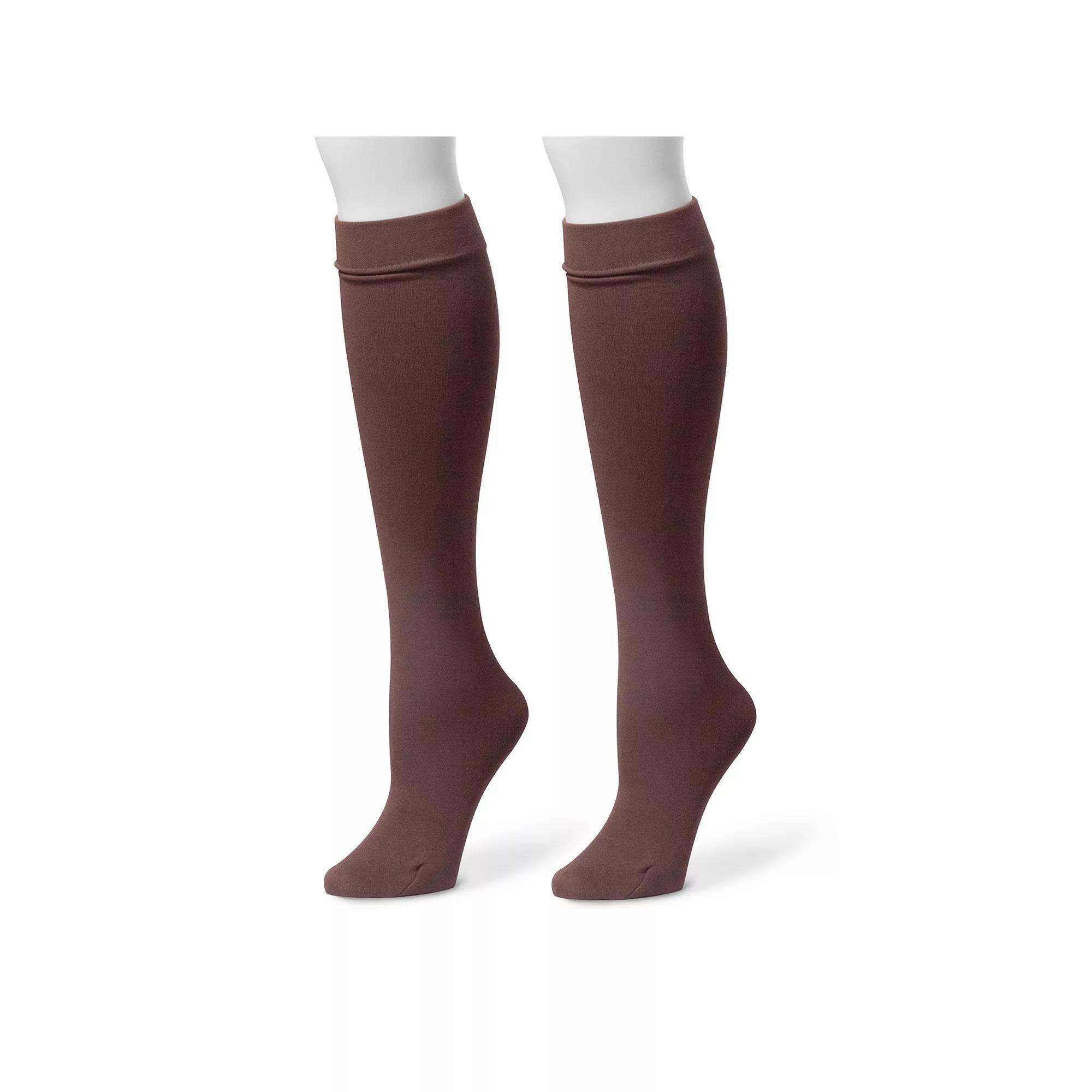 Womens MUK LUKS Fleece-Lined Knee-High Socks Product Image