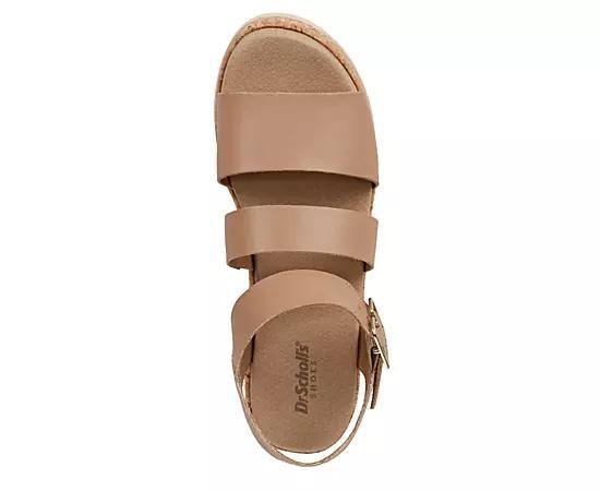 Dr. Scholl's Once Twice Women's Platform Sandals, Size: 7, Tawny Brown Product Image