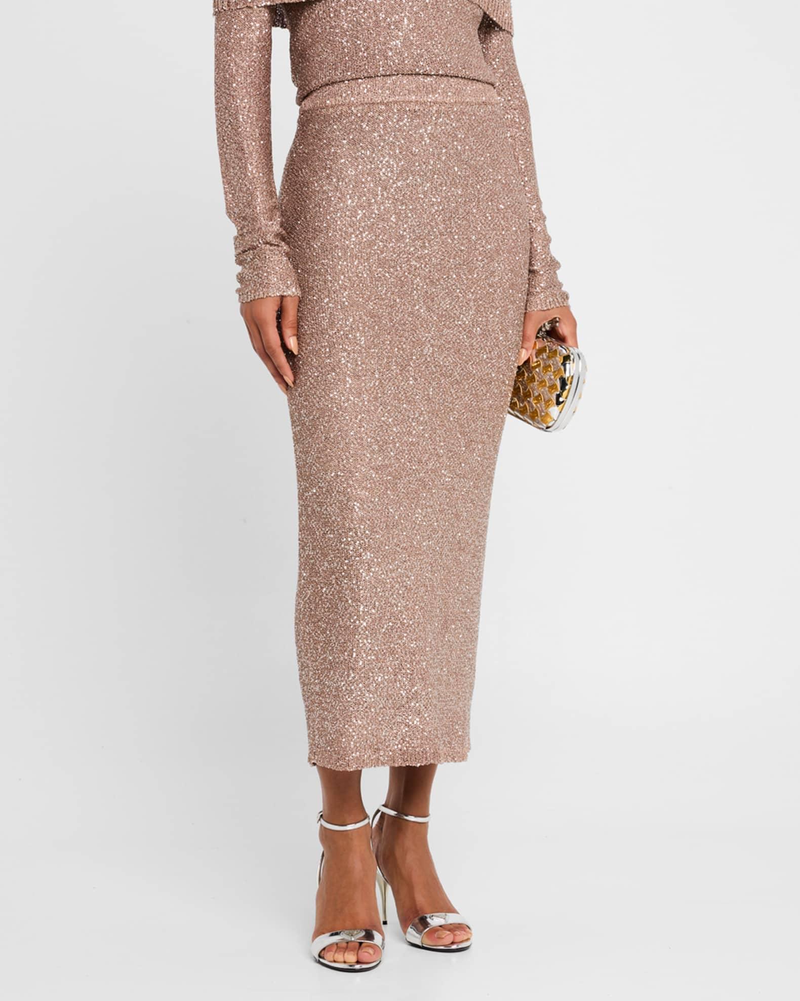 Dana Sparkly Knit Skirt Product Image