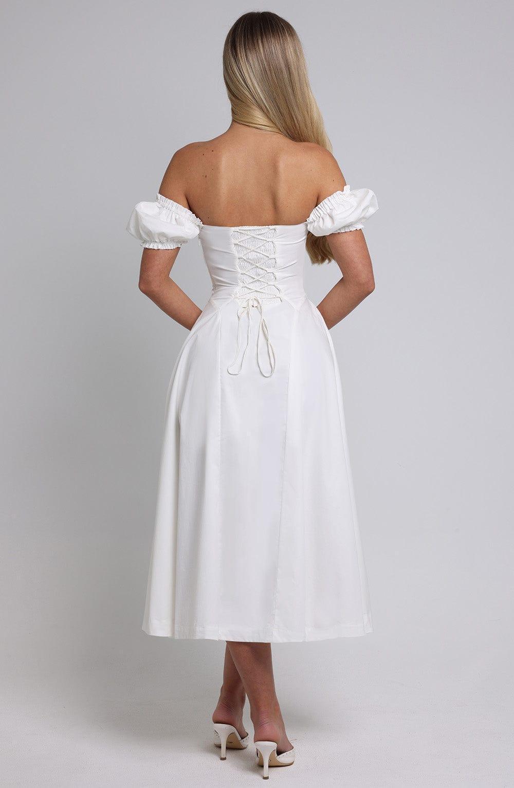 Elora Midi Dress - Ivory Product Image