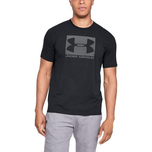Under Armour Mens Under Armour Boxed Sportstyle Short Sleeve T-Shirt - Mens Black/Graphite Product Image