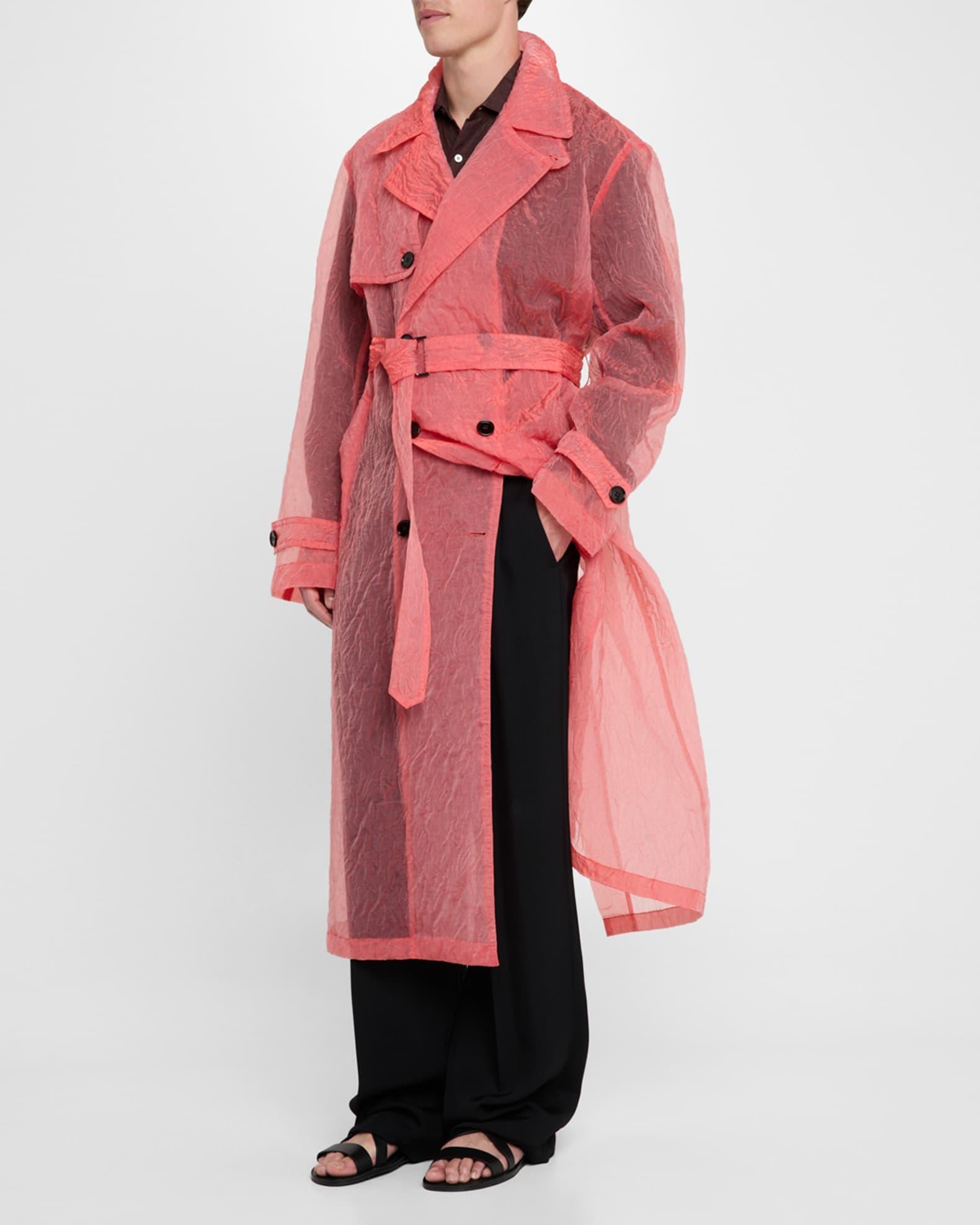 Men's Ralphie Semi-Sheer Trench Coat Product Image