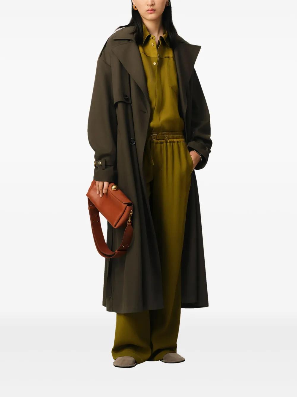 belted trench coat Product Image
