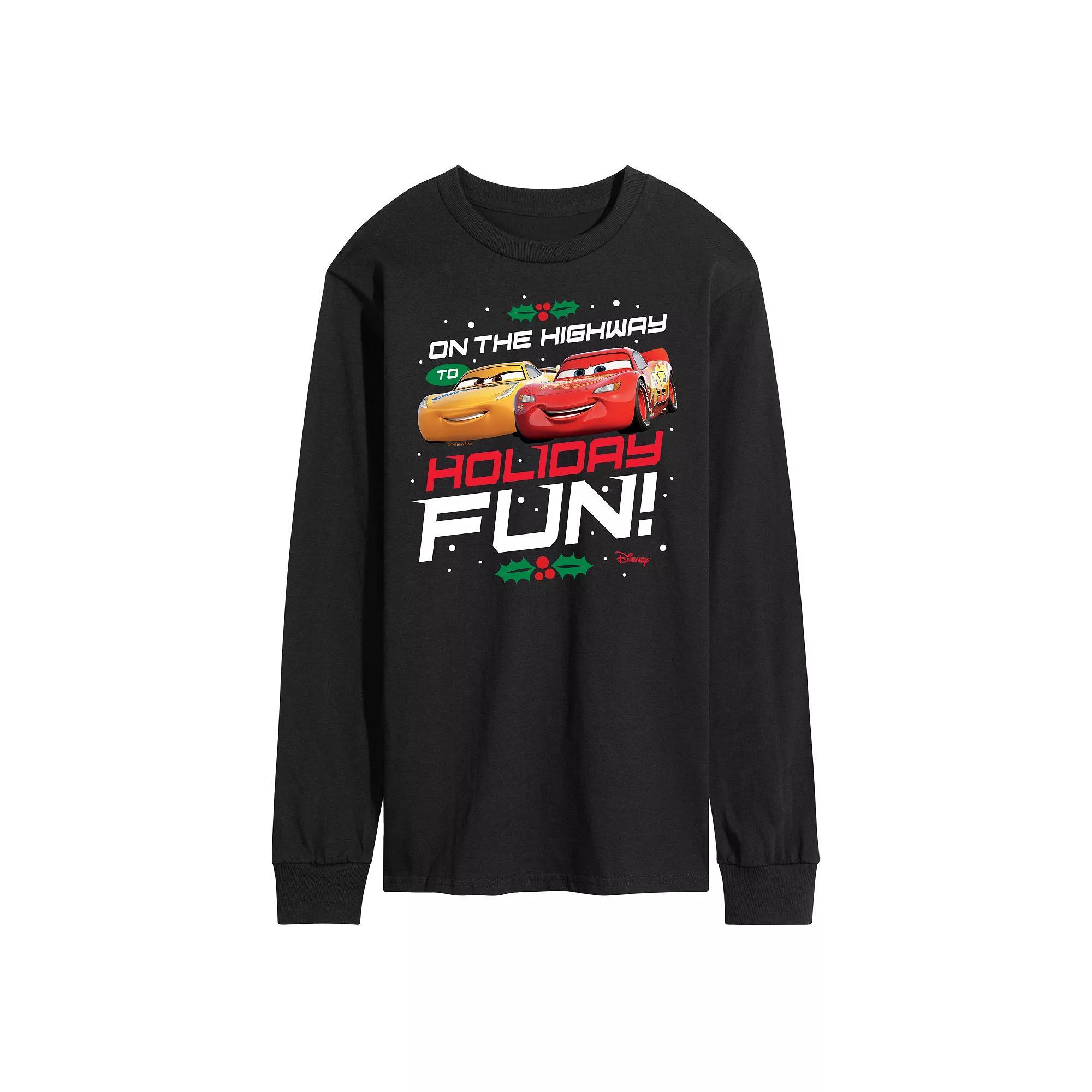 Disneys Cars Mens Highway To Holiday Fun Long Sleeve Product Image