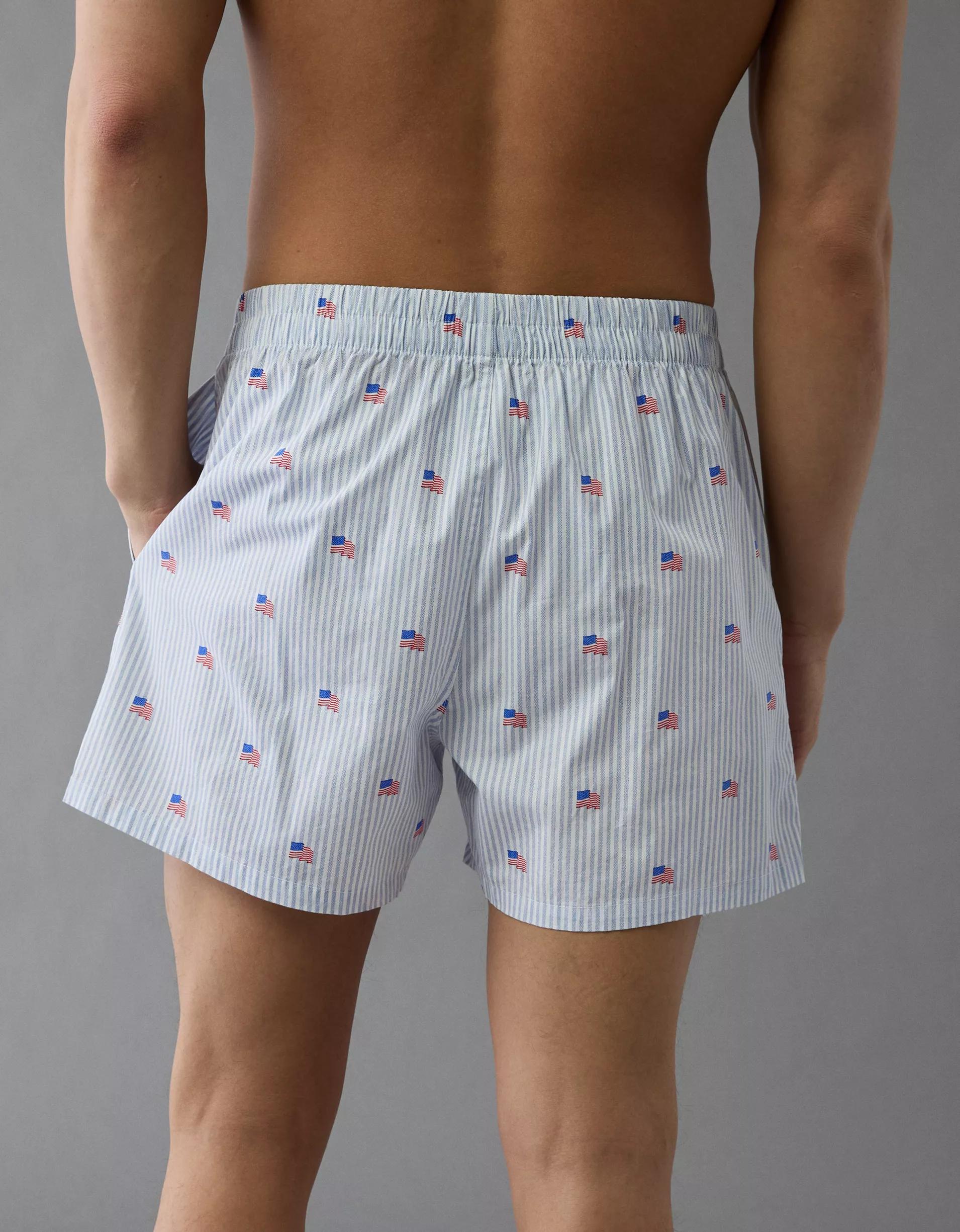 AEO Men's USA Flag Poplin Pocket Boxer Short Product Image