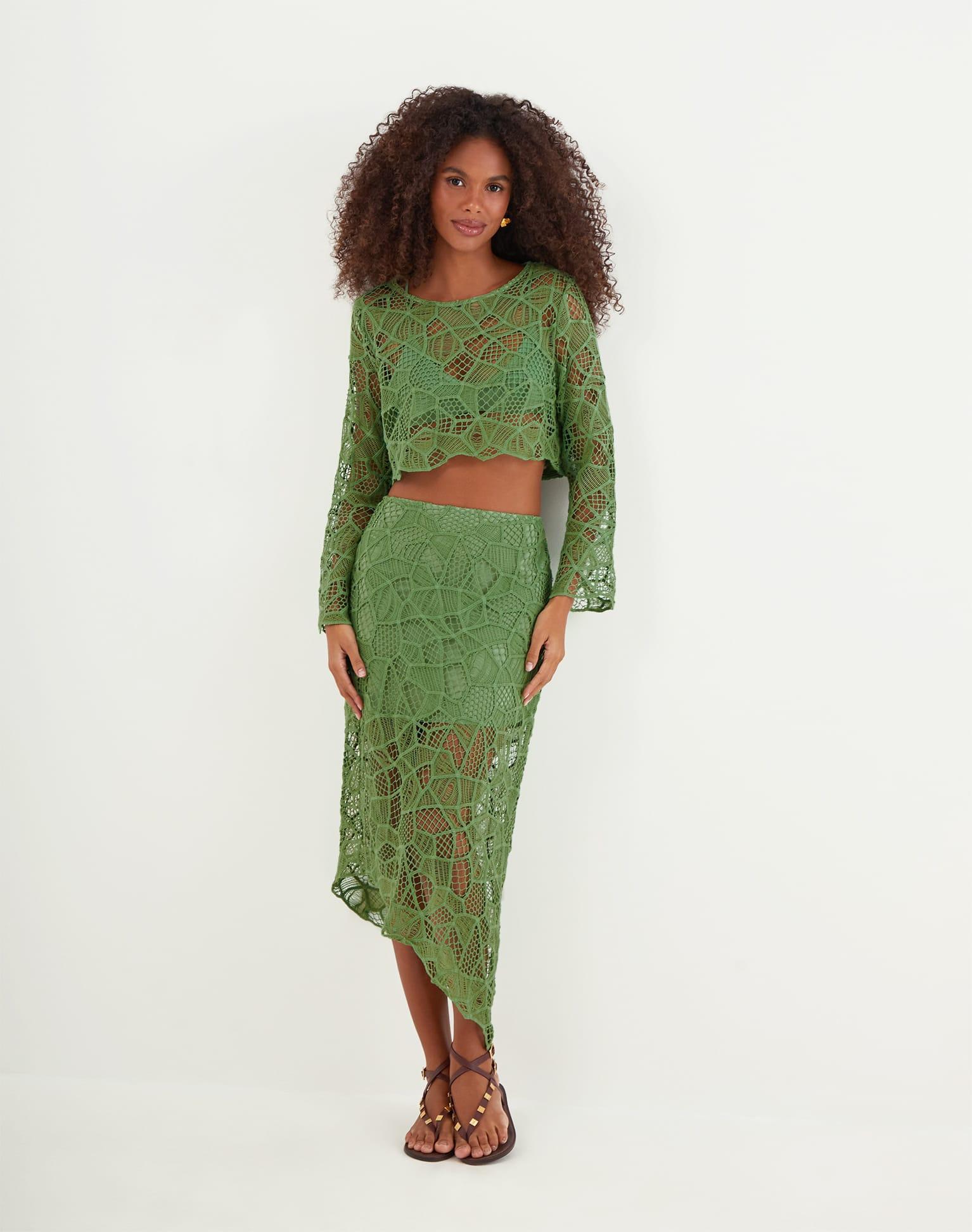 Hollie Blouse - Aloe Product Image