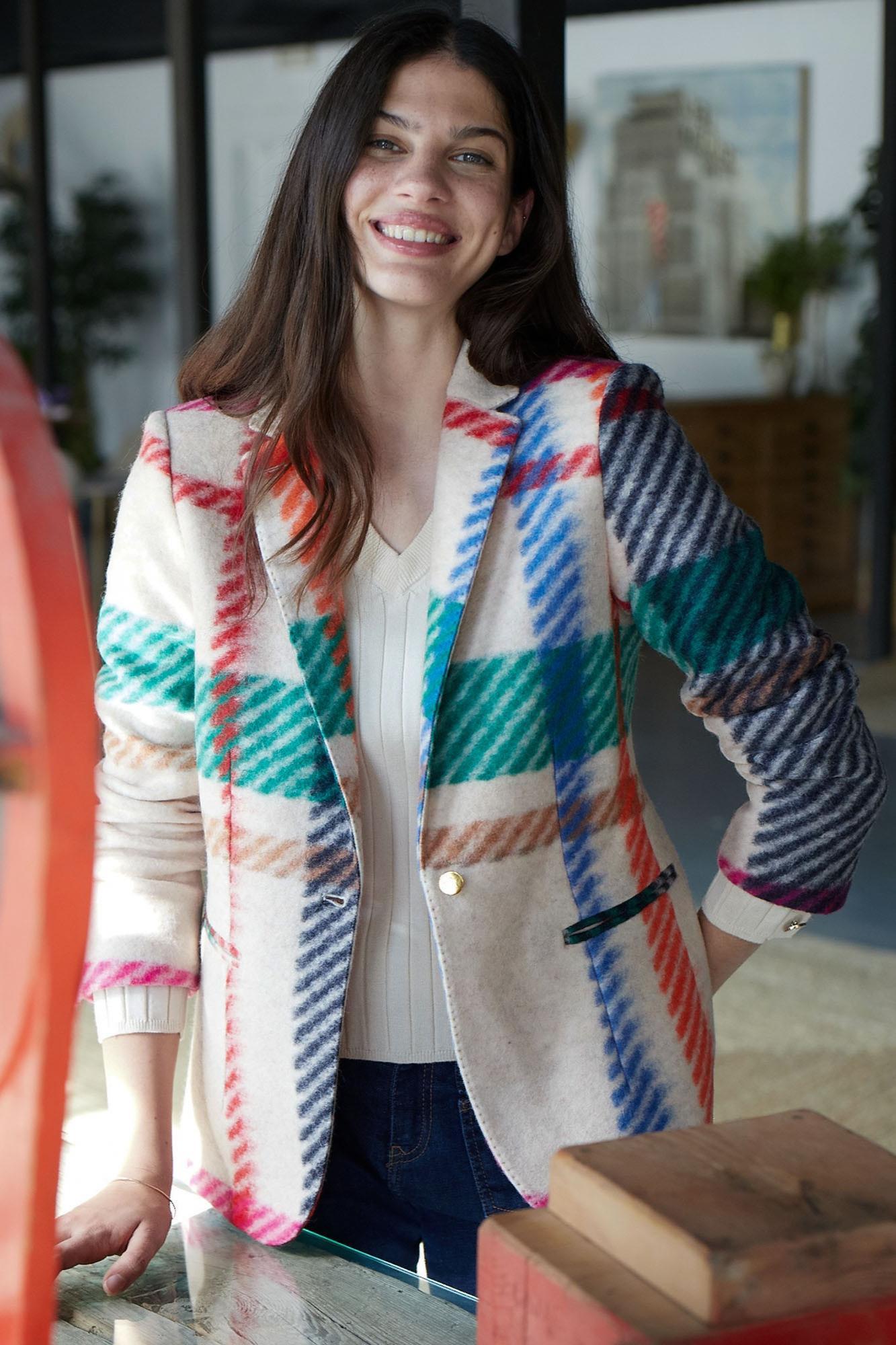 Hannah  Camel Cuadro Jacket Product Image