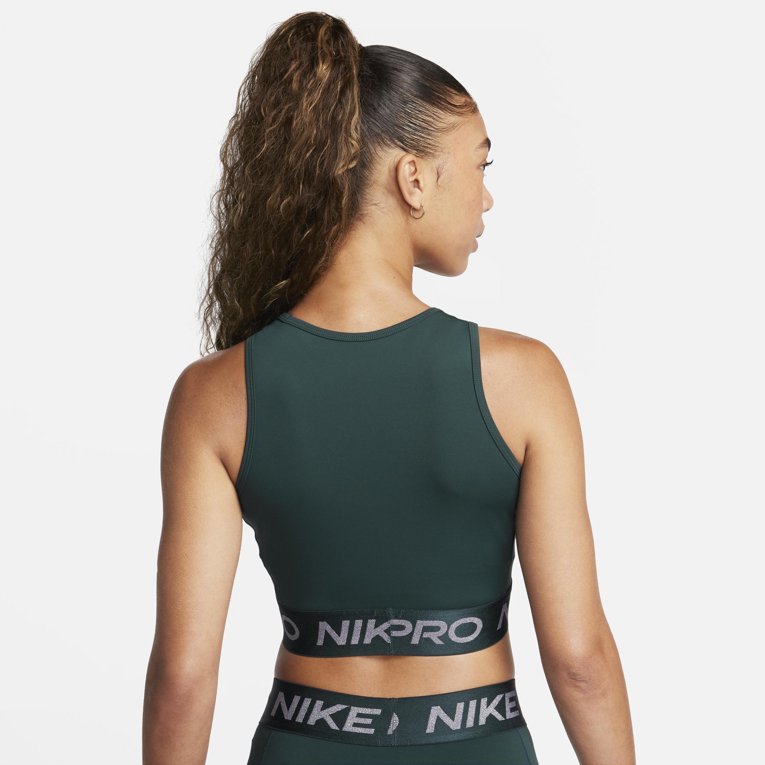Womens Nike Pro Dri-FIT Cropped Tank Top Product Image
