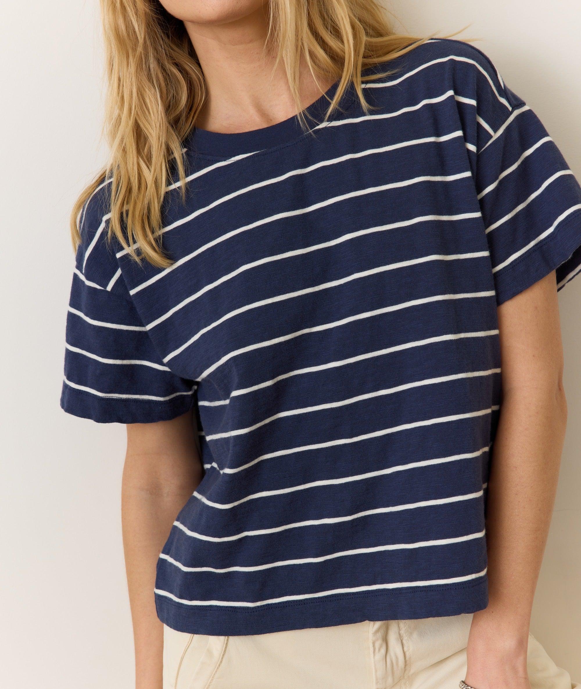 Sadie Vintage Slub Crop Tee Product Image