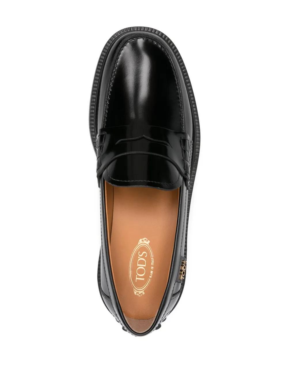 logo-lettering loafers Product Image