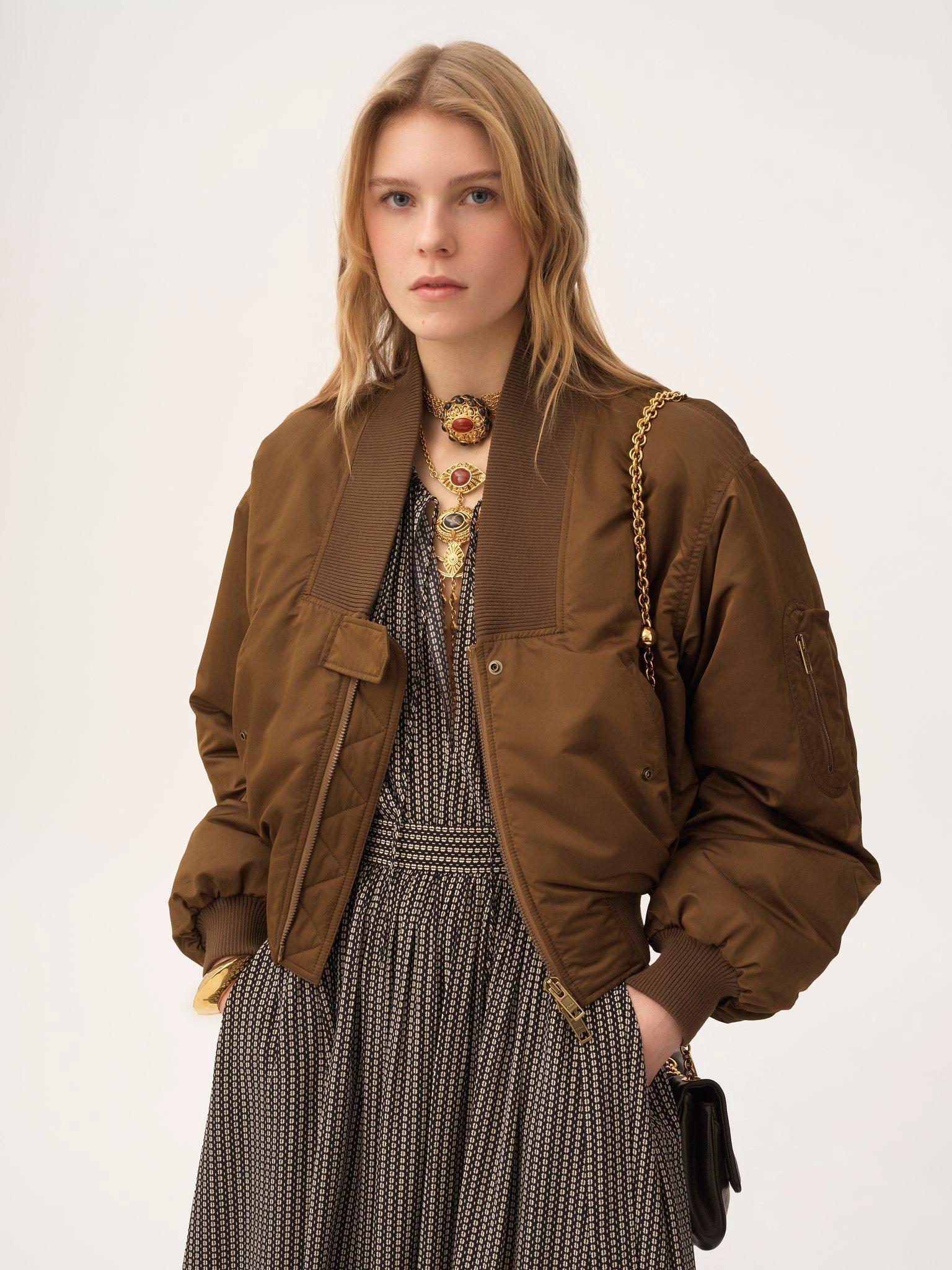 Bomber jacket in nylon Product Image