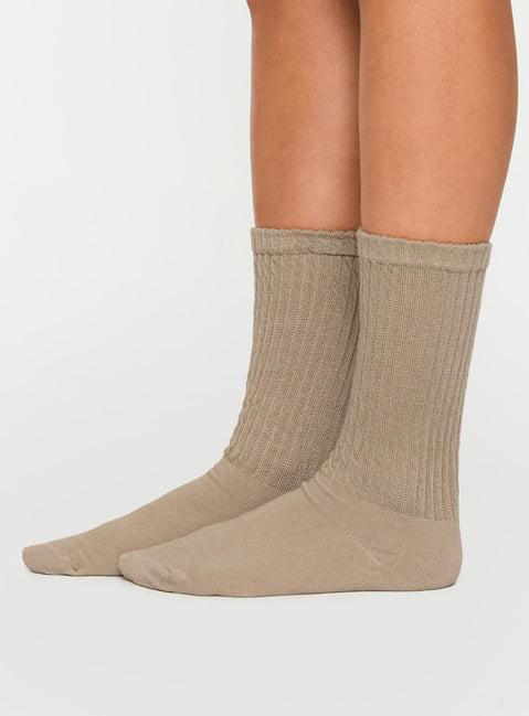 Back Around Socks Oat Product Image