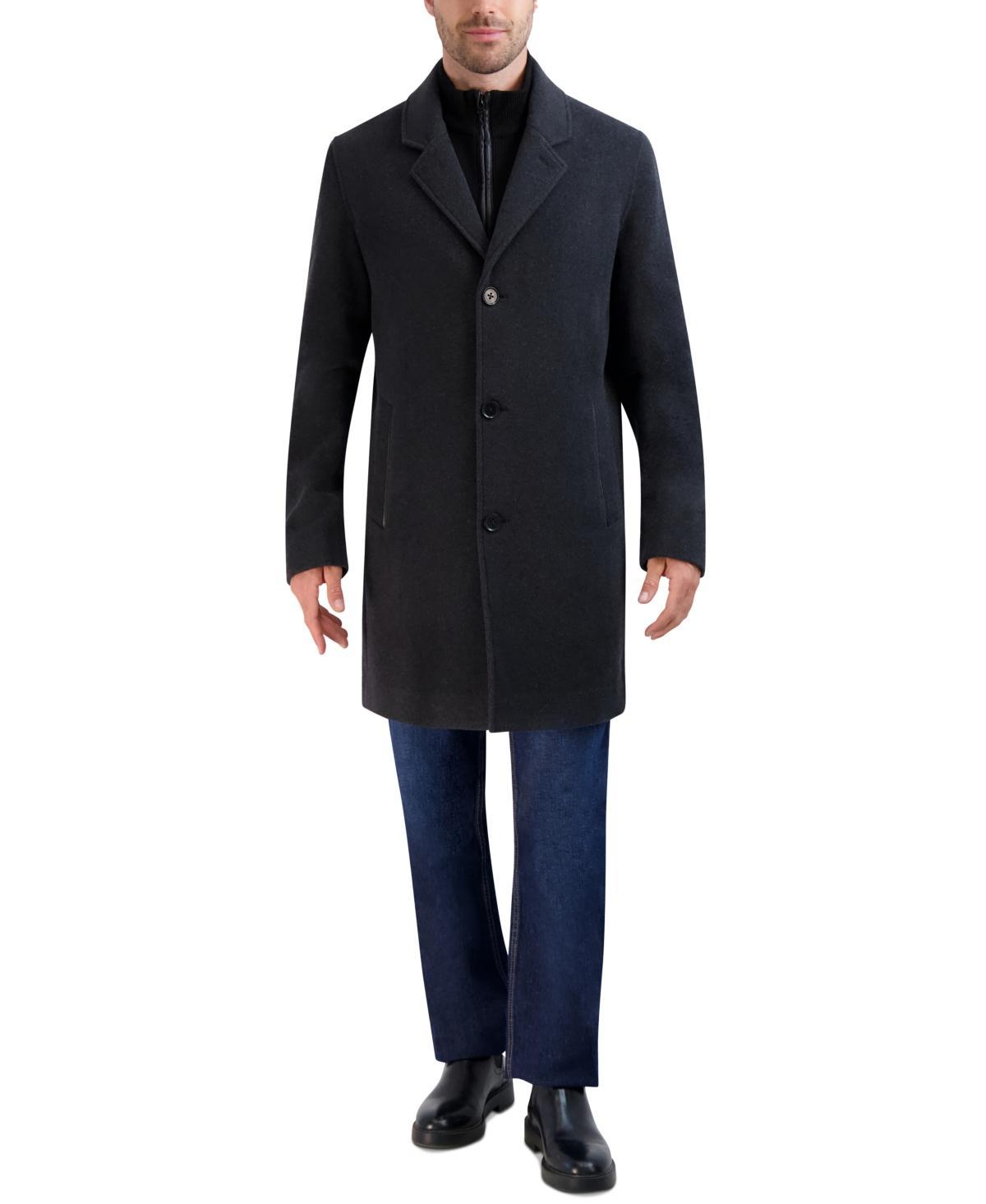 Cole Haan Wool Plush Car Coat Men's Coat Product Image