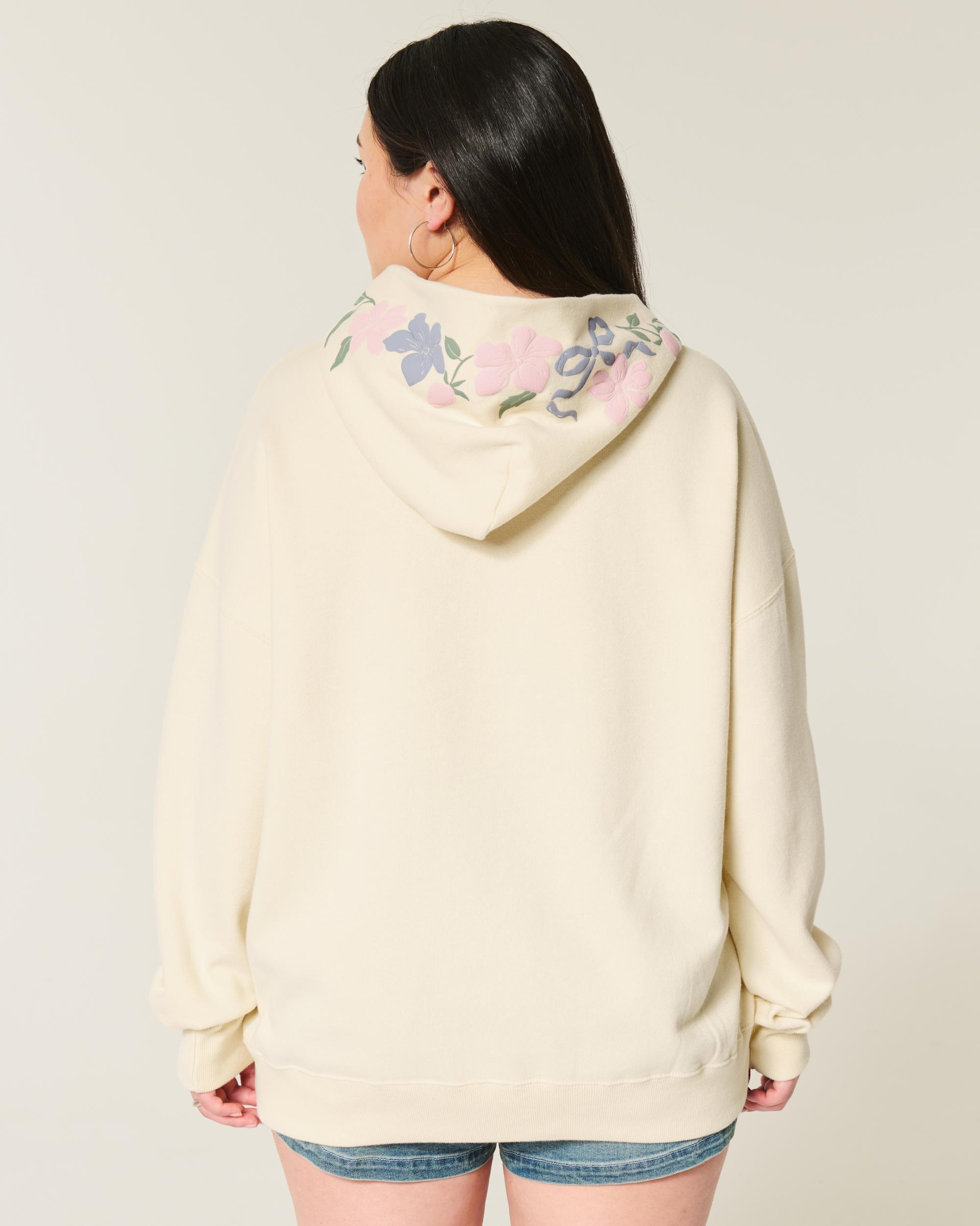 Oversized Fruit Graphic Hoodie Product Image