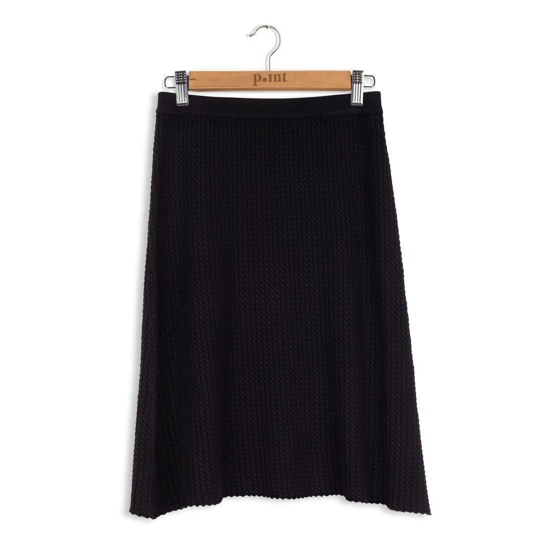 Point Cableknit A-line Skirt Product Image