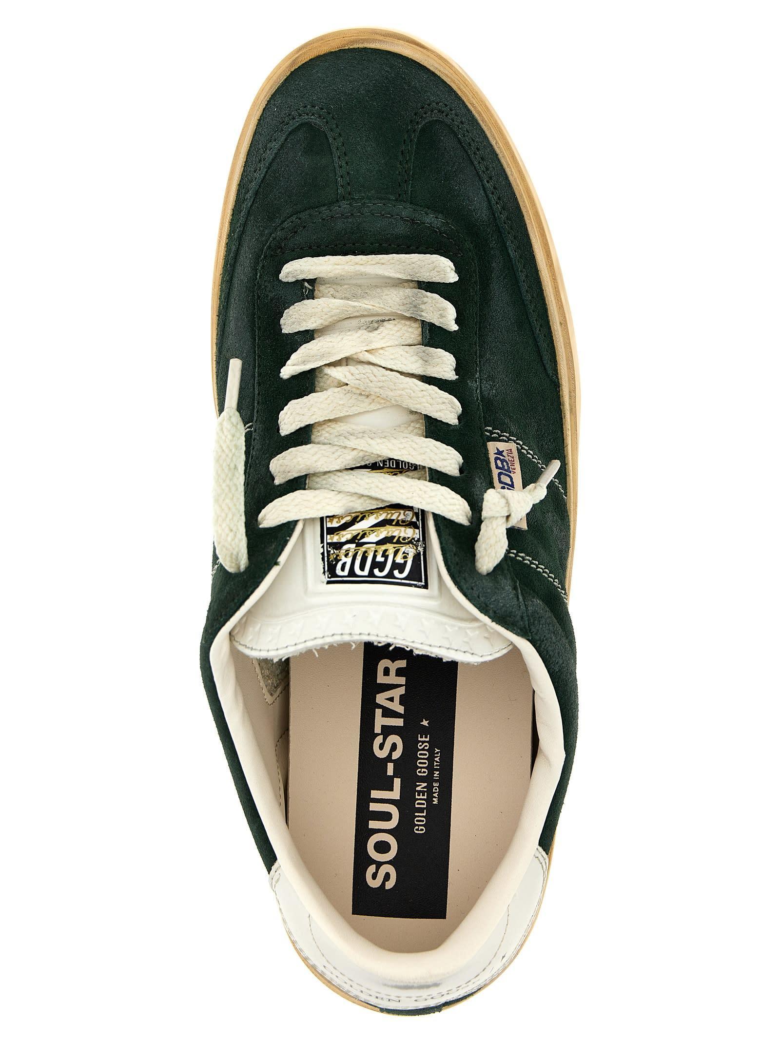 GOLDEN GOOSE Soul Star Sneakers In Green Product Image