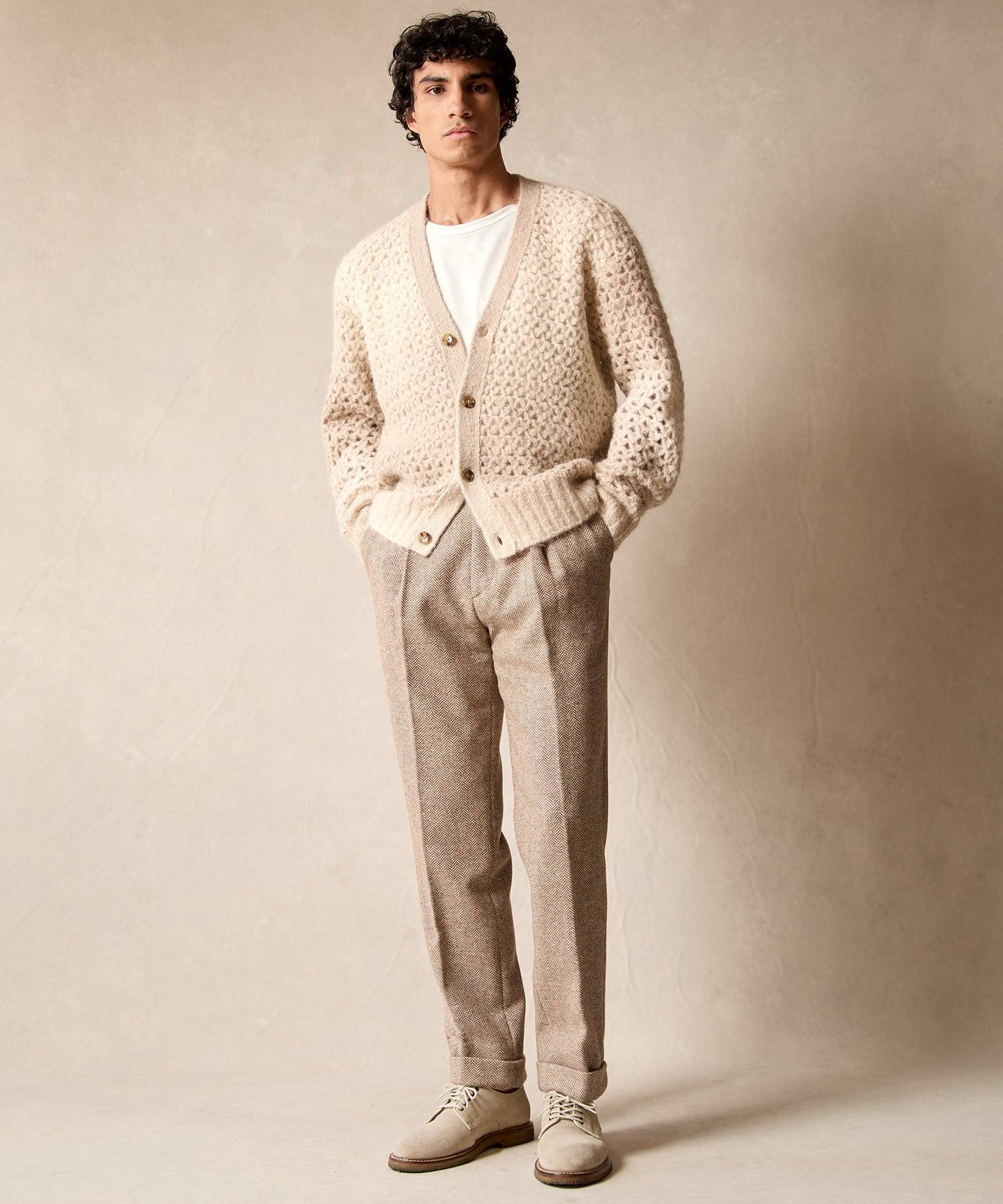 Open-Knit Ombre Cardigan in Bisque Product Image