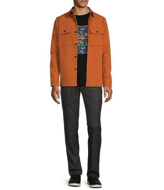 Murano Prehistoric Prep Collection Slim Fit Solid Shirt Jacket Product Image
