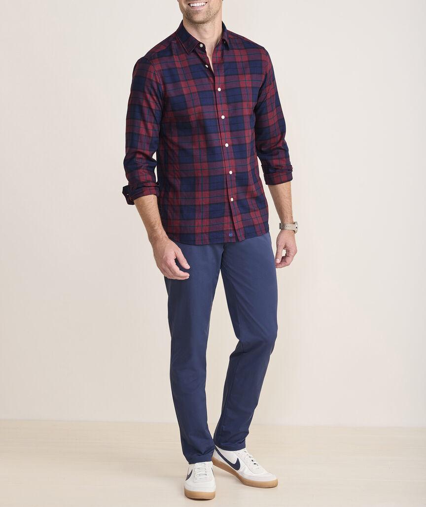 On-The-Go Brushed Twill Plaid Shirt Product Image