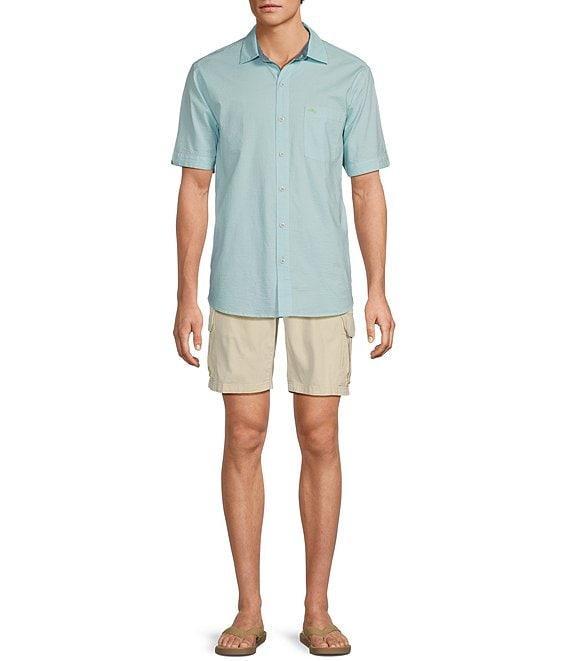 Tommy Bahama Big & Tall Nova Wave Short Sleeve Woven Plaid Shirt Product Image