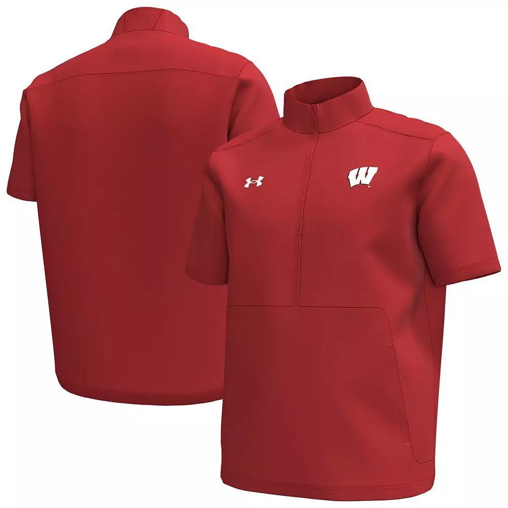 Men's Under Armour Black Maryland Terrapins Motivate Quarter-Zip Short Sleeve Top, Size: Medium Product Image