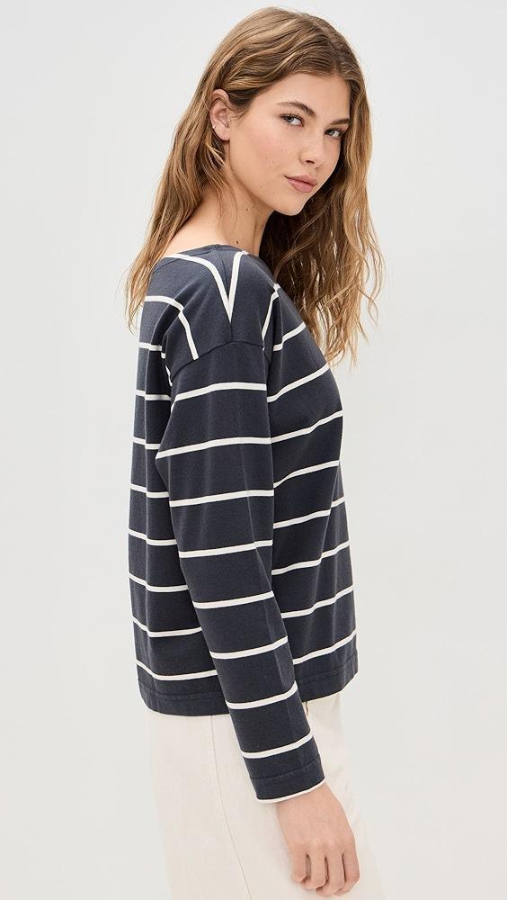 Faherty Sport Jersey Boatneck Top | Shopbop Product Image
